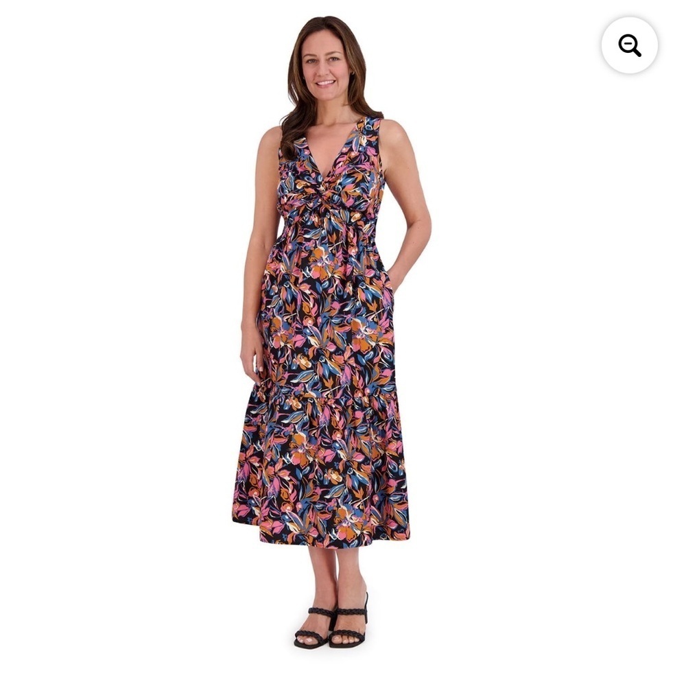 NWT French Connection Multicolor Floral Maxi Dress Small